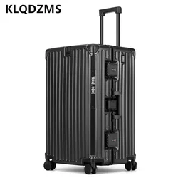 KLQDZMS-Valise à roulettes de grande capacité avec mot de passe, sacs à roulettes respirants pour hommes et femmes, bagages de haute qualité, 24 po, 26 po, 28 po, 30 po