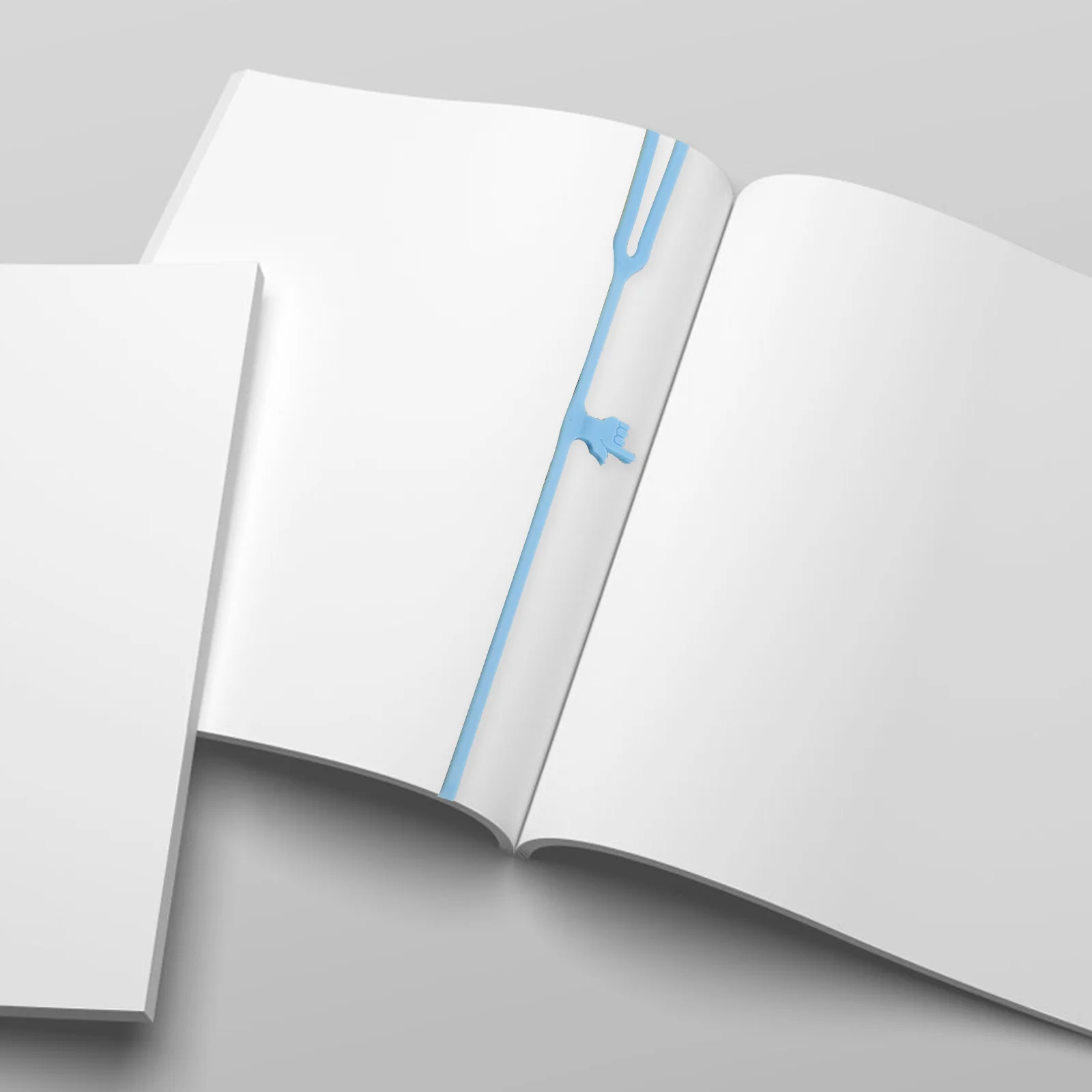 6 قطع من الإشارات المرجعية المصنوعة من السيليكون، علامات صفحة مرنة رائعة للكتب والطلاب والقرطاسية وشريط مطاطي