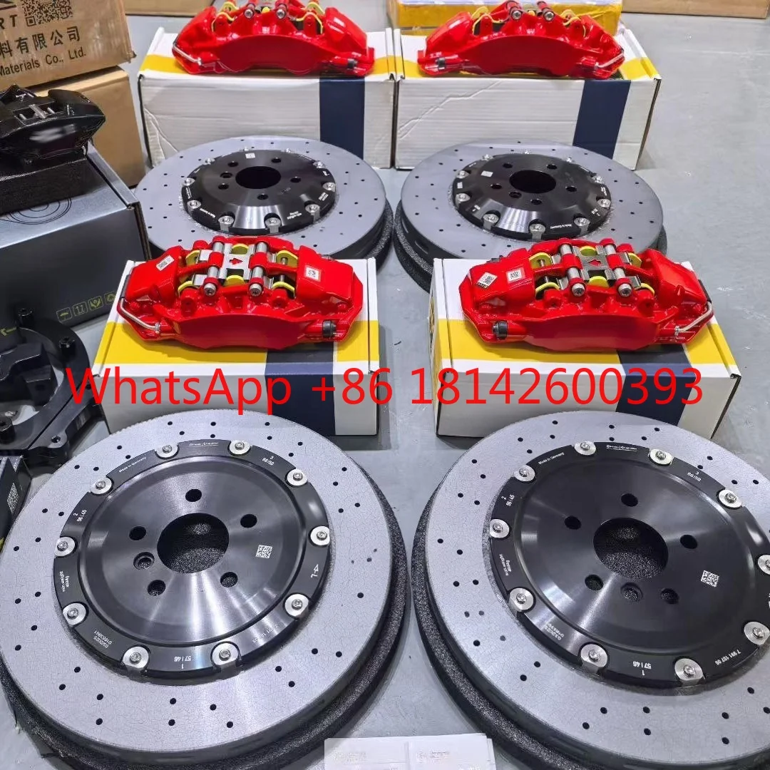 Front 6-Piston Rear 4-Piston Big Brake Kit Carbon Ceramic Rotor Electronic Parking Brake System Performance Upgrade