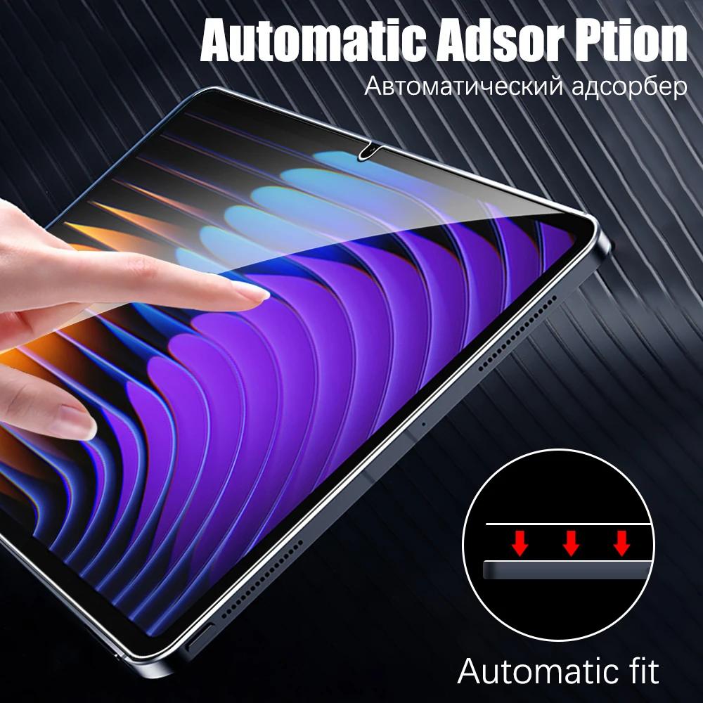 2pcs For Xiaomi Pad 7 Pro 11.2 6 6s Pro 12.4 Screen Protector Tempered Glass For Mi Pad 7 Pro 6 6s Protective Film Accessories