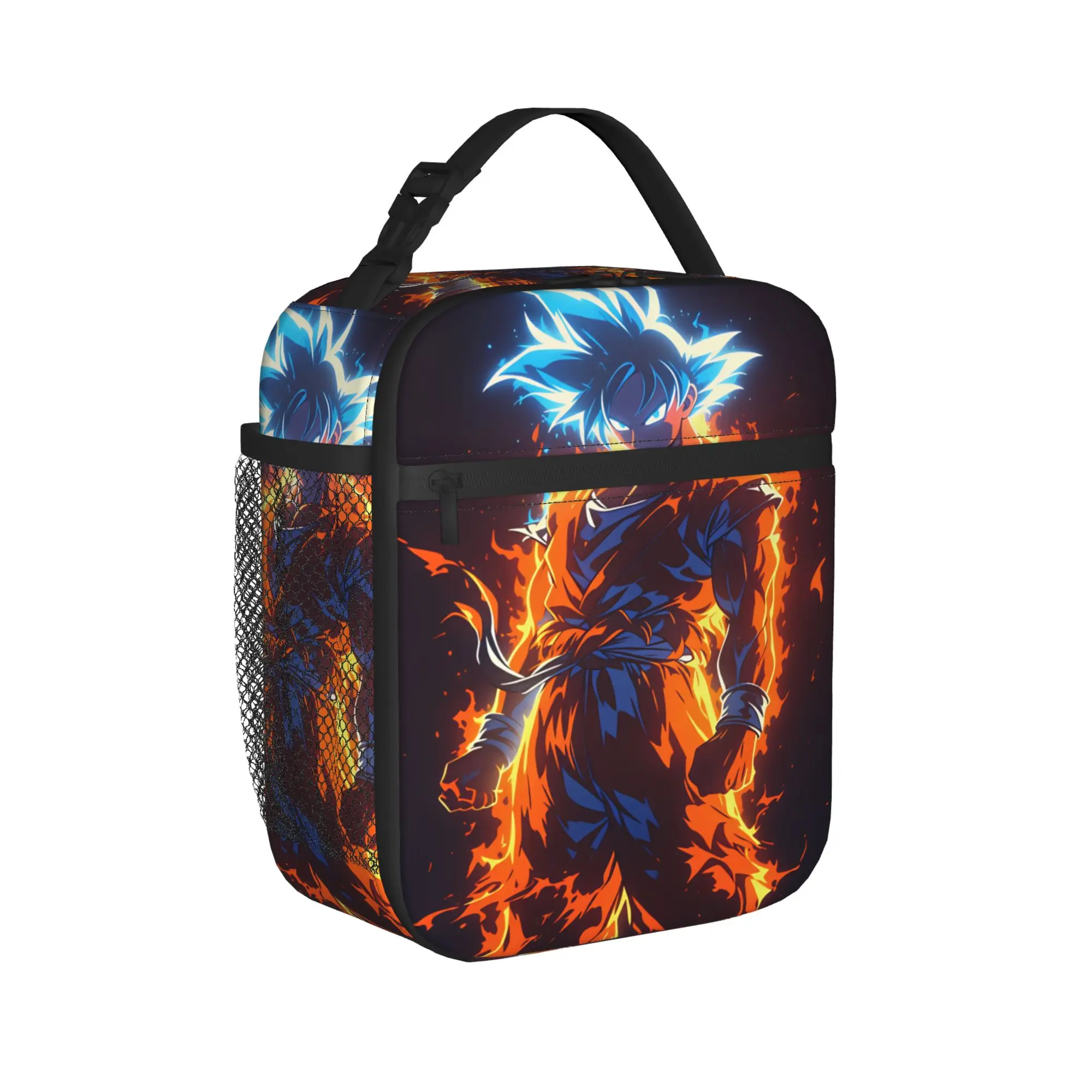 Son Goku Lunch Bag For Adult Dragons Balls Print Lunch Box Vintage Outdoor Cooler Bag Portable Insulated Oxford Thermal Handbags