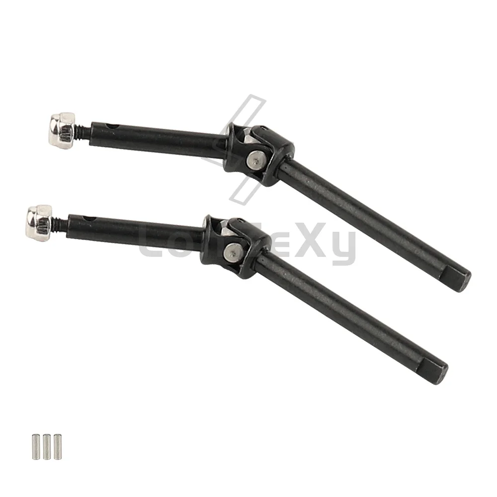 Heavy Duty Front CVD Drive Shaft Pair Long & Standard Version for 1/10 RC Crawler Straight Axle Upgrade Replacement Parts