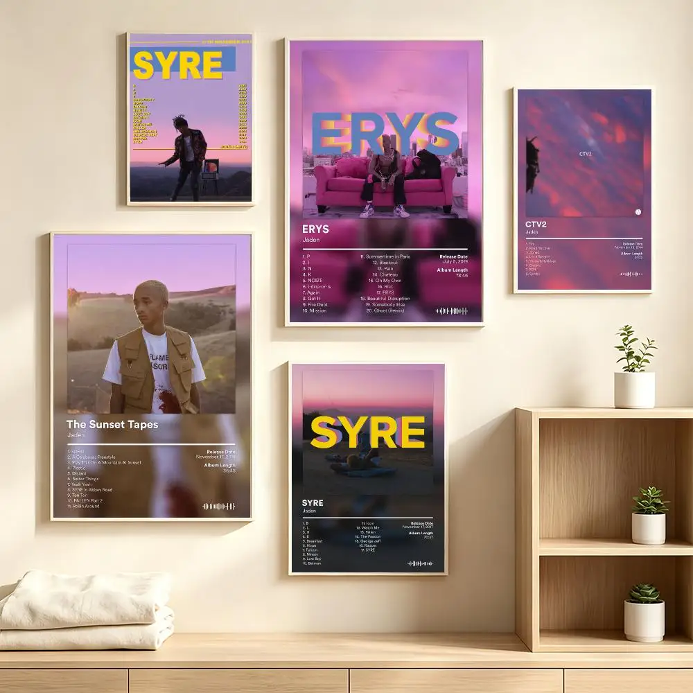 Rapper Jaden Smith Poster Decorative Wall Art Mural Stickers Home Decor Gift for Living Room & Hallway