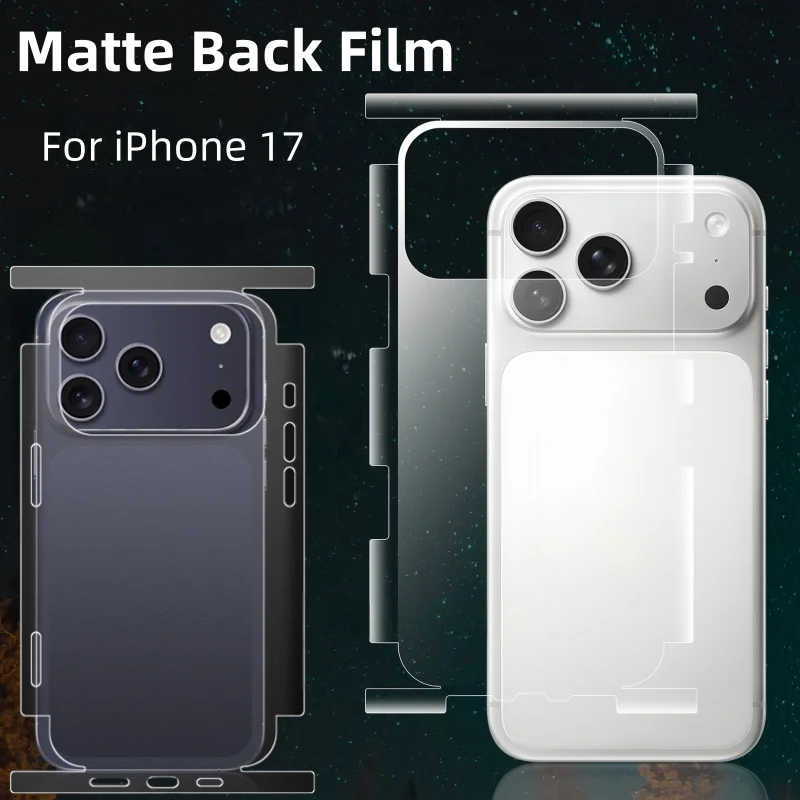 Matte Full Cover Back Film für iPhone 17 Pro Max Air 16 15 Pro HD Clear Back Screen Protector Anti-Kratz-Folien