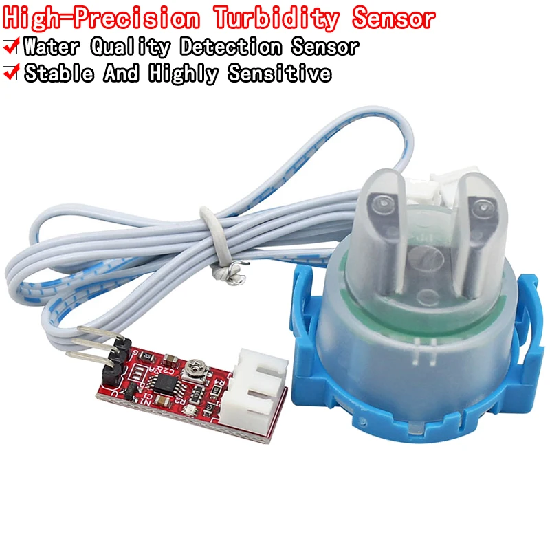 Modul Kekeruhan Air Transduser Kekeruhan 3.3-5V Modul Deteksi Air Campuran Modul Sensor Kekeruhan Cair UNTUK Arduino