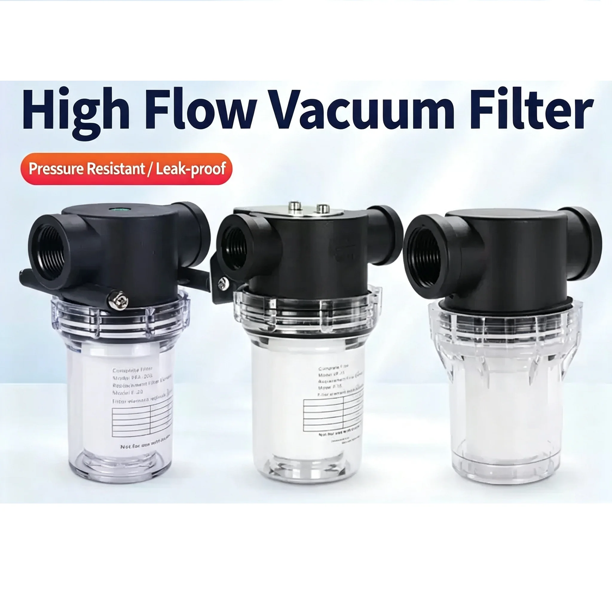 Filter Vacuum Pump Filter Large Flow Negative Pressure RF15/20 Vacuum Air Source Filter Vacuum