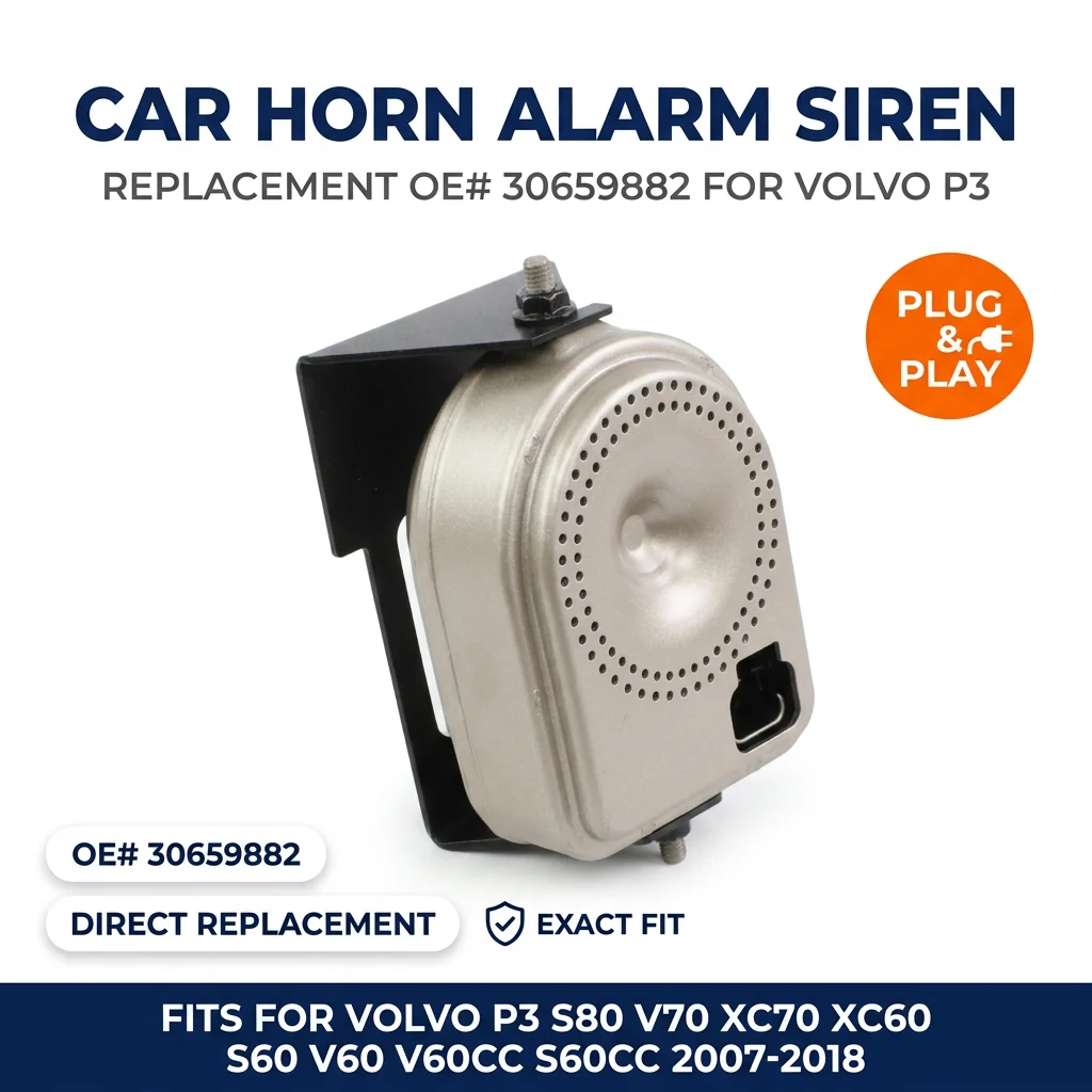 Car Horn Alarm Siren New Alarm Ciren 30659882 For Volvo P3 S80 V70 XC70 XC60 S60 V60 V60CC S60CC 2007-2018