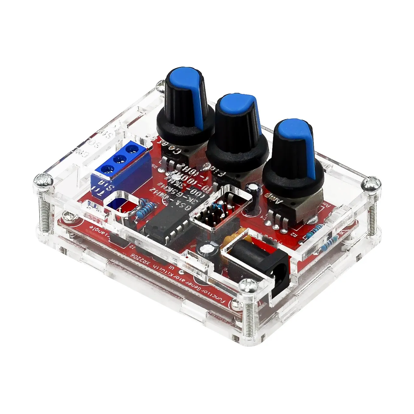 XR2206 Function Signal Generator DIY Kit 1Hz-1MHz Sine Square Triangle Wave Adjustable Module