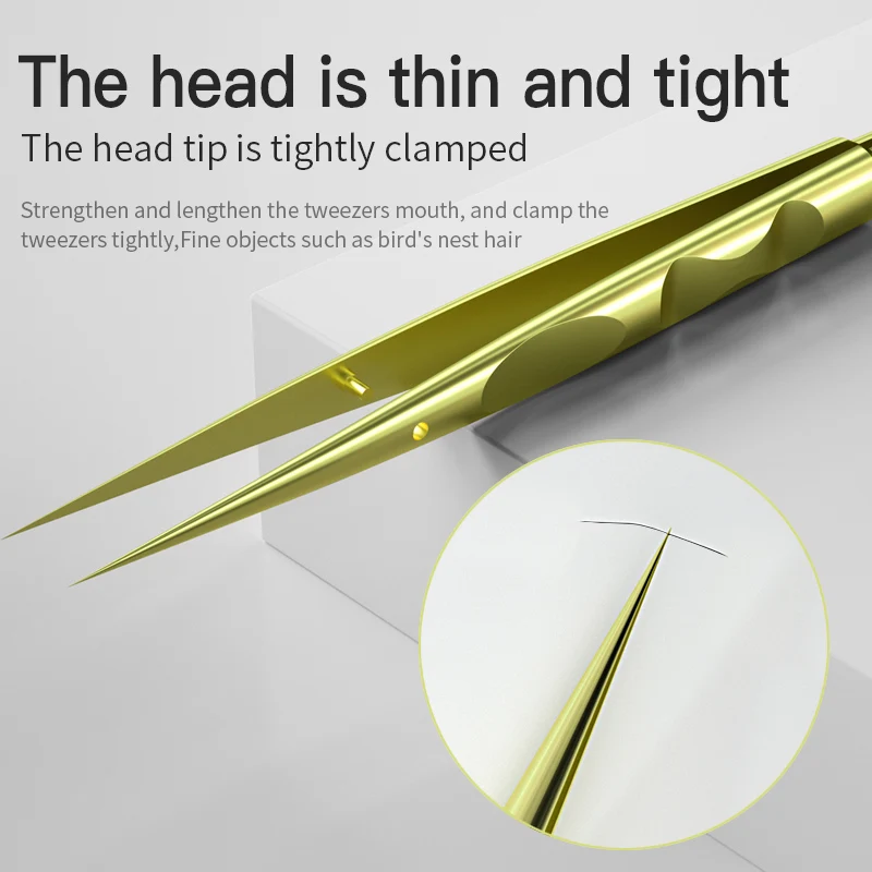 MAANT TA-1 Titanium Alloy ความแม่นยำแหนบแม่เหล็ก Professional ระดับซ่อมลายนิ้วมือชิป IC คีม