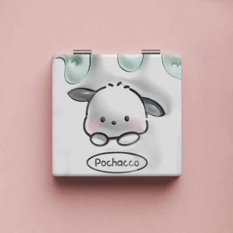 2025 nouveau mignon multicolore petit miroir nouveau miroir de maquillage Portable pliant miroir étudiant dortoir maquillage miroir mignon