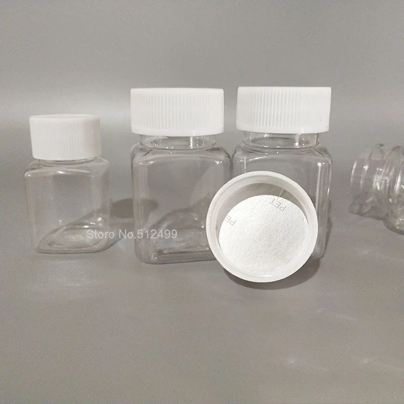 Stock Of 100ml Square Bottle Thickened Plastic Bottle Sub-Bottle Large Transparent Bottle Sample Packaging Bottling