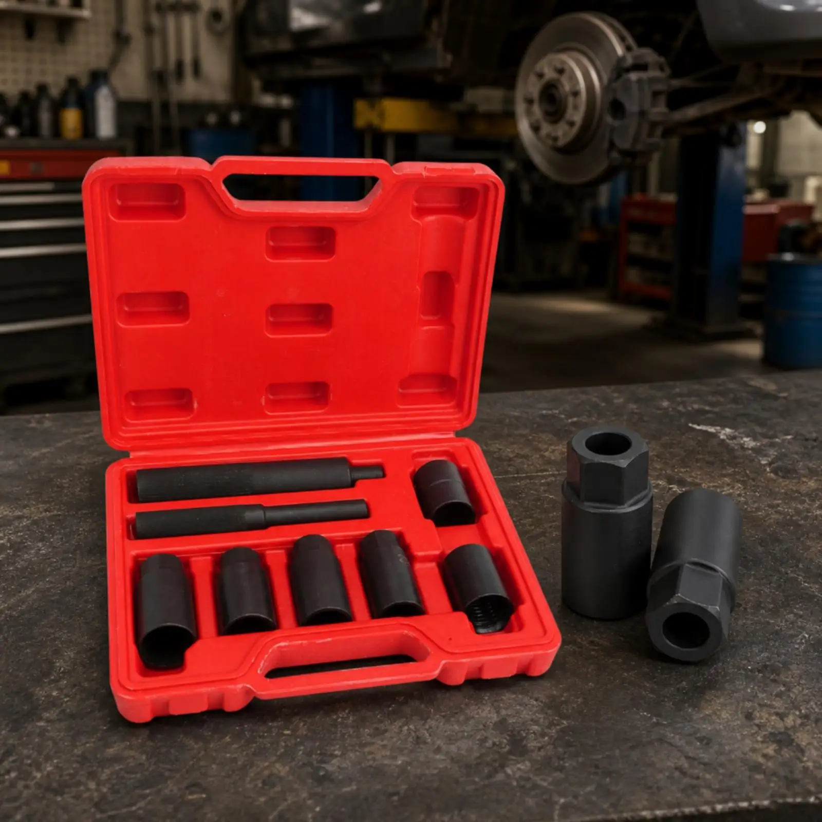 Anti Theft Lug Wrench Socket Set 1/2 Inch Drive Chrome Molybdenum Steel Car Wheel Fastener Remover Tool with Molded Carry Case