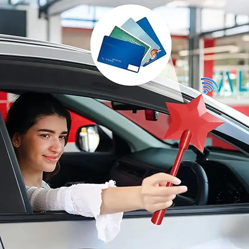 1 Pcs 3D Printed Star Wand Tap To Pay Star Magic Wand Portable Contactless Payment Card Holder Credit Card Holder 7 Color