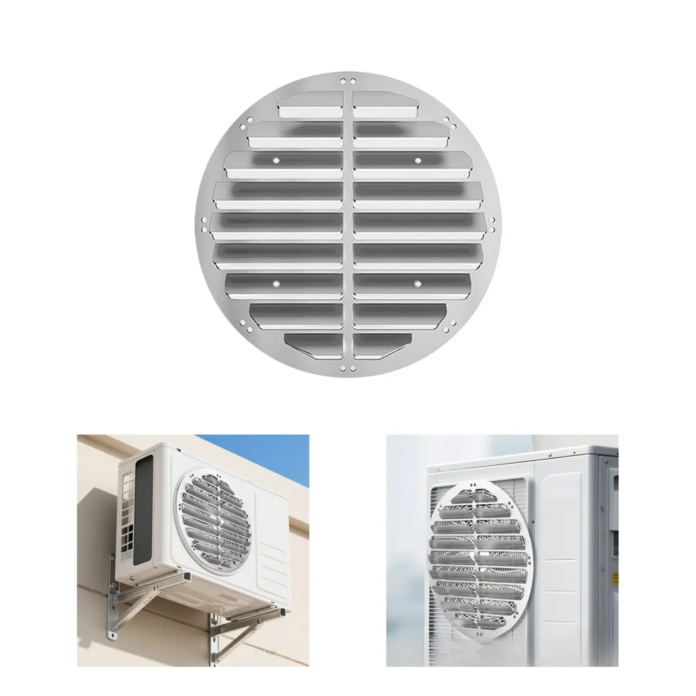 43/46/48cm Stainles Steel Air Conditioner Outdoor Unit Air Guide Plate No Drilling Required Air Conditioner Guide Plate Tools