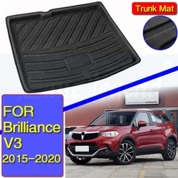 Car Tray Boot Liner Cargo Rear Trunk Cover Matt Mat Boot Liner Floor Carpet Mud Non-slip For brilliance V3 2015-2020 2017 2018