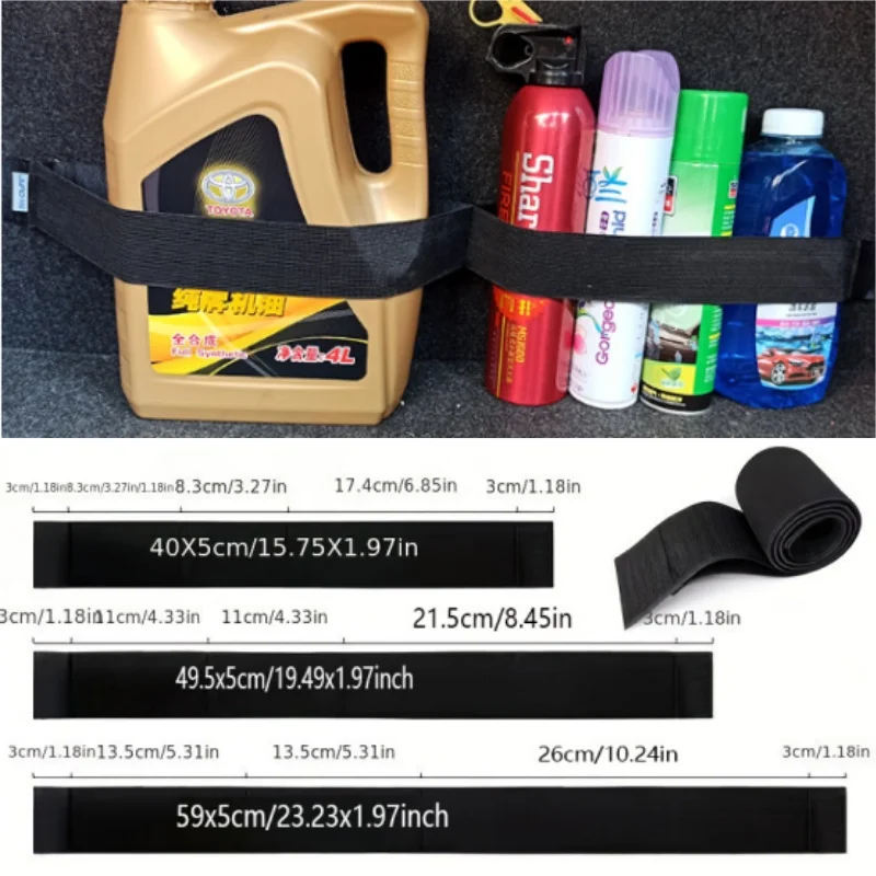 40-60cm Car Trunk Organizer Firm Magic Tape Cars Stowing Tidying Fixed Belt Auto Tool Storage Fixing Belt