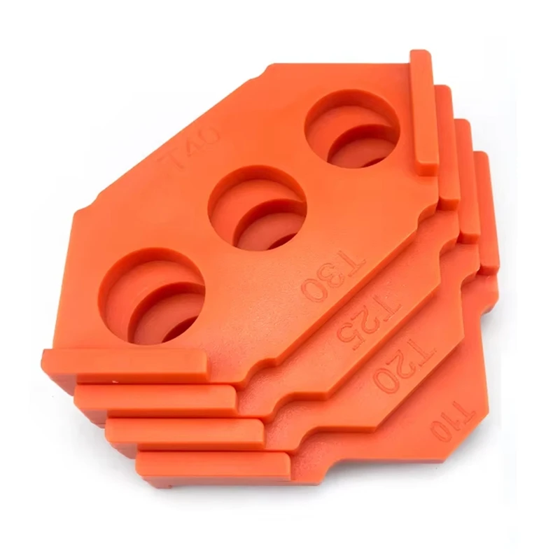 AT02-4Pcs Arc Template Trimming Machine Engraving Machine Round Corner Template T Gauge Electric Wood Milling Tools