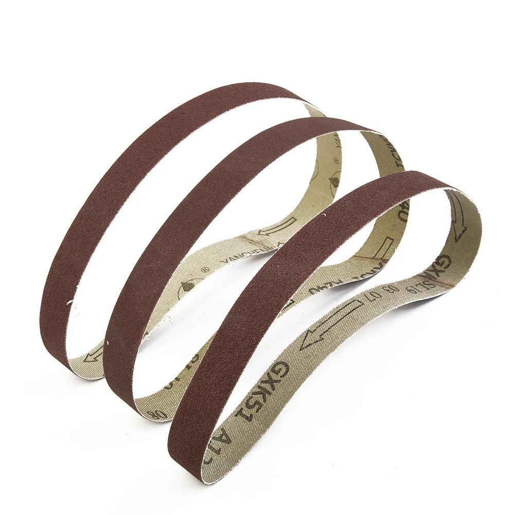 60Pcs Sanding Belts 13x457 Mm 40/60/80/120/180/240Grit For High Quality Material Sanding Belts For Polishing 60Pcs