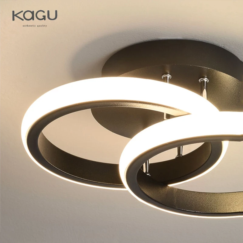 KAGU Modern navata lampada da soffitto a LED per scale ingresso corridoio balcone illuminazione per interni lampade da cucina in stile minimalista