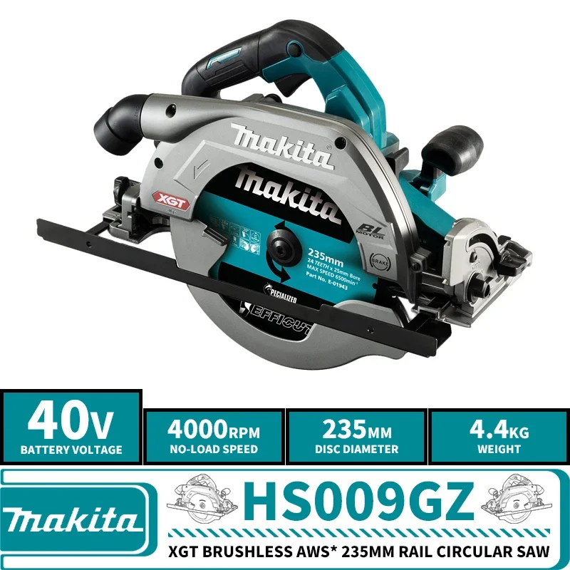 Makita HS009GZ XGT Brushless AWS* 235MM 9-1/4\