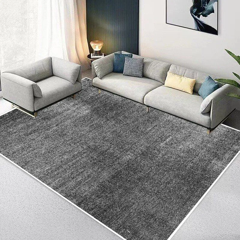 Simple Grey Home Decor Plain Area Carpets for Living Room Carpet for Rooms Modern Washable Bedroom Rug Luxury Lounge Floor Mat