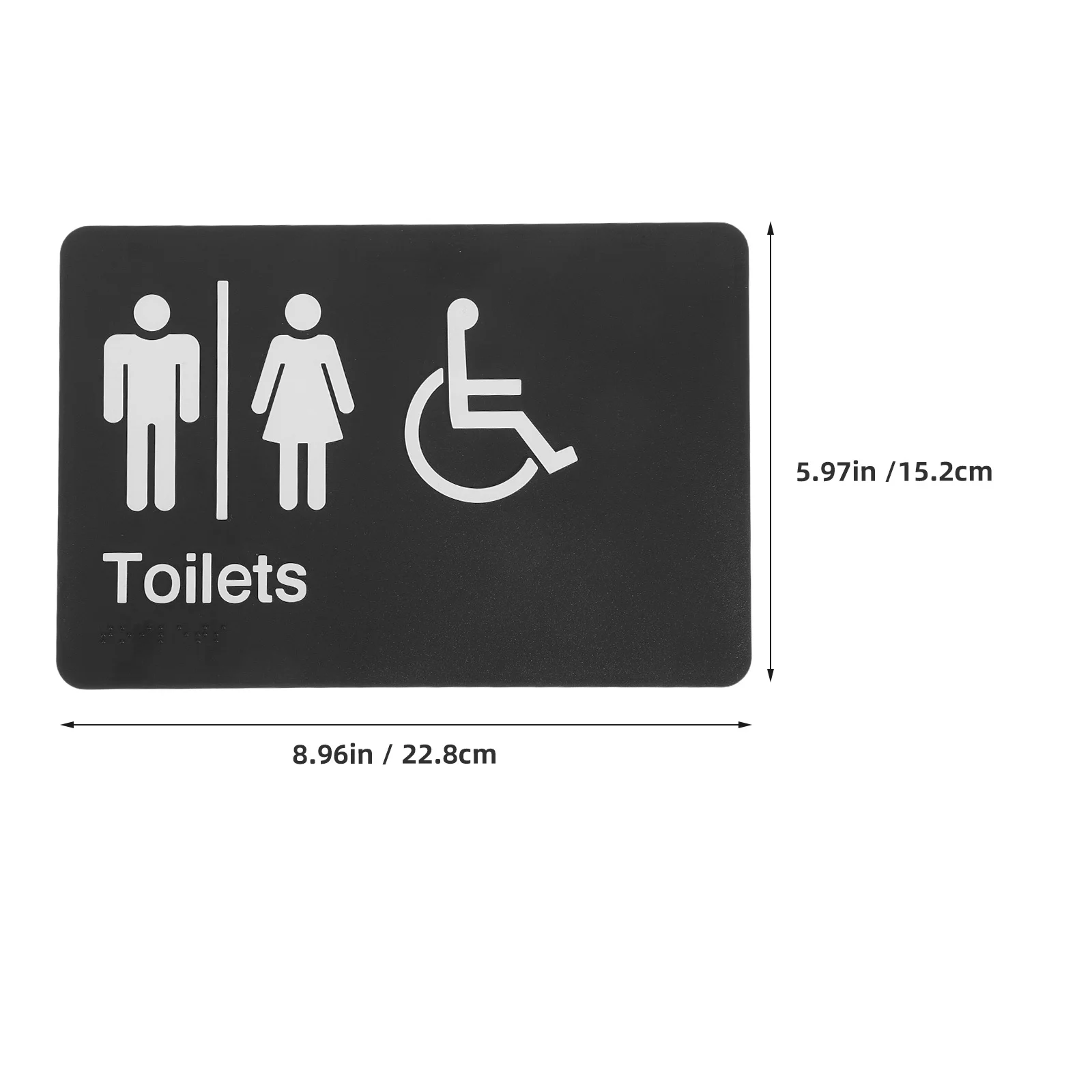 الذاتي عصا برايل للجنسين مرحاض تسجيل الحمام المرحاض لاصق مكتب الأعمال باب جدار ديكور المعاقين الوصول إليها