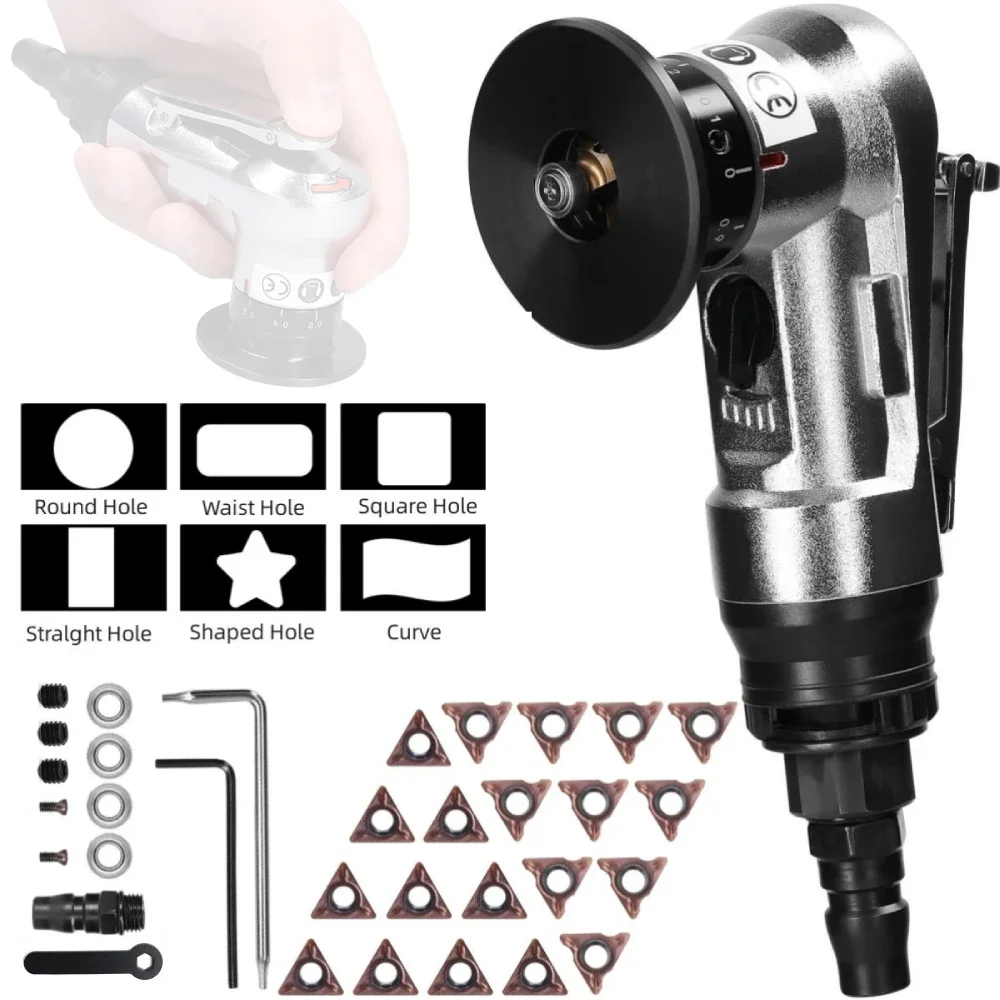 

45° Mini Pneumatic Chamfering Machine 30000 RPM Portable Arc Air Beveling Machine Metal Trimming Machine with 1/4 Inch Air