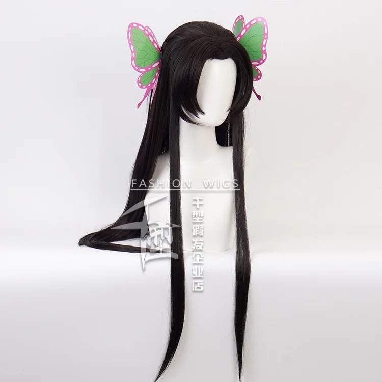 Anime Anime Kimetsu no Yaiba Kochou Shinobu Kochou Kanae Tsuyuri Kanawo Cosplay Wig Headwear Cos Props Accessories