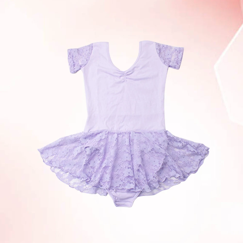 

Ballet Dress Girls Summer Dance Outfit Short Sleeve Skirt Toddler Costume Kids Dancing Princess Style Cotton Breathable
