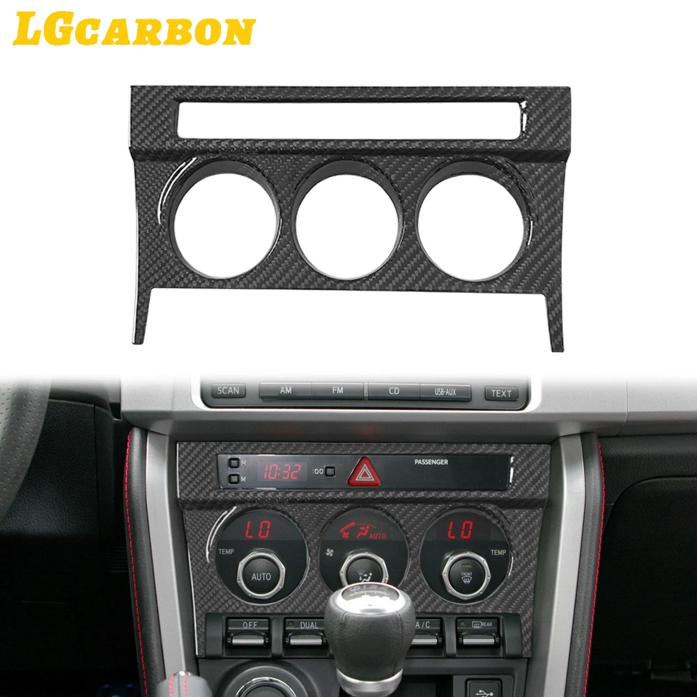 

LGcarbon RHD Real Dry Carbon Air Conditioning Switch Panel Cover For Subaru BRZ for Toyota GR86 2021+