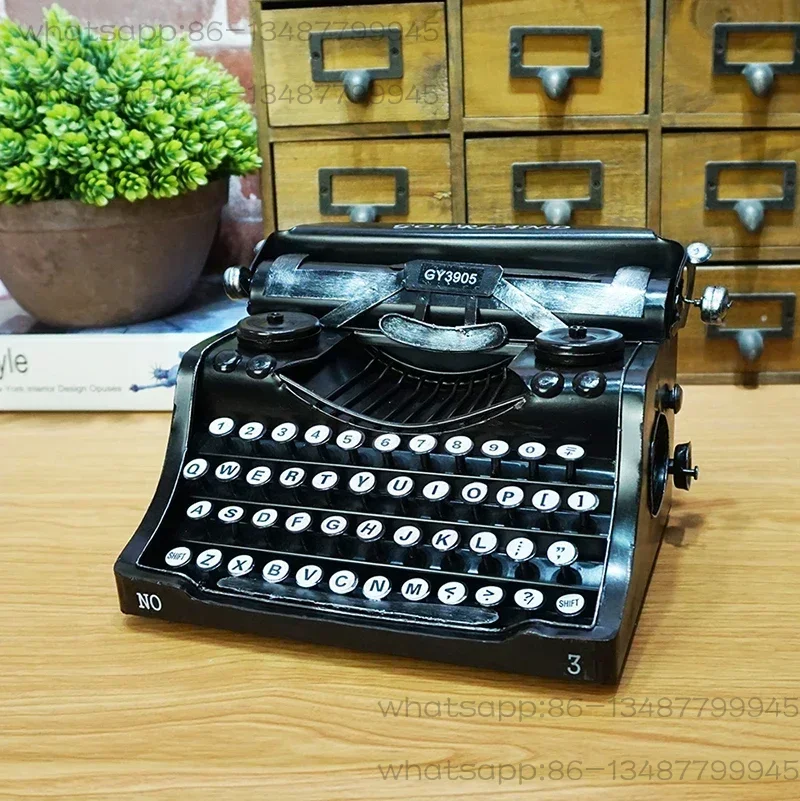 Study decoration, shop window display, typewriter model, photography props