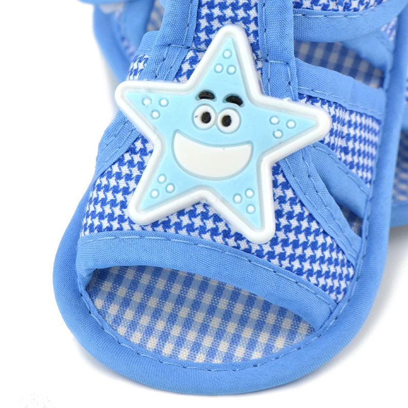 Summer Fashion Baby Sandals Toddler Infant Hollow Soft Crib Sole Canvas Shoes Little Boys Kids Prewalker First Sandals Clogs