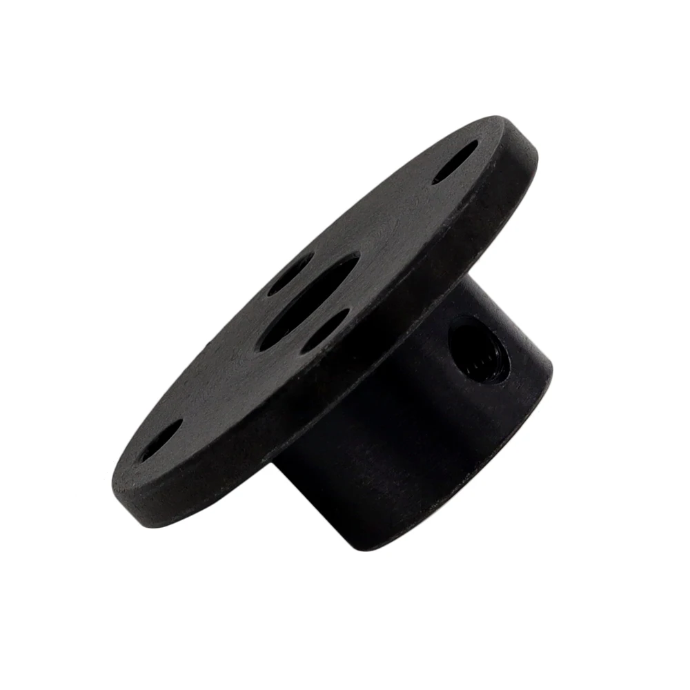 6/8/10/12mm Rigid Flange Coupling Iron Motor Guide Shaft Coupler Motor Connector Set Power Transmission Parts Hardware Black