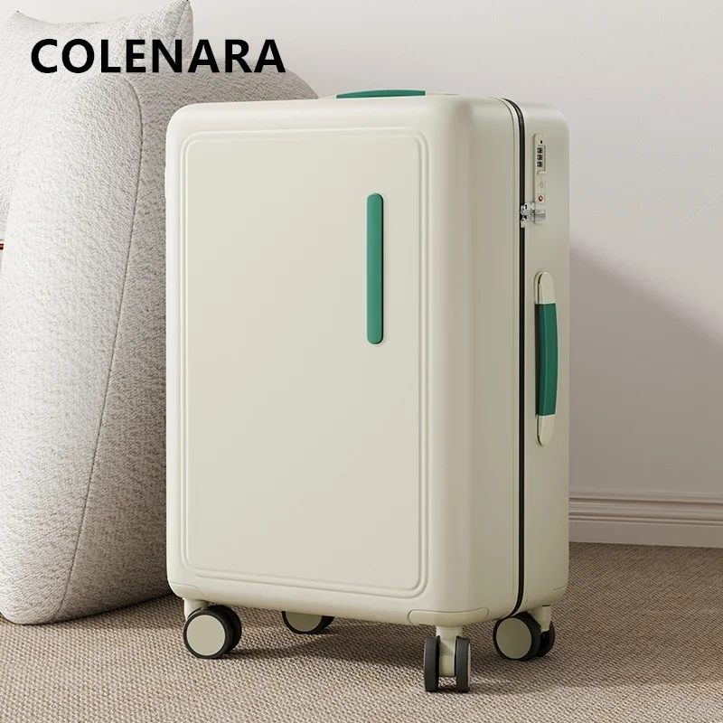 COLENARA-Mala Multifuncional para Homens e Mulheres, Embarque Leve, Mala Trolley, Bagagem de Viagem, ABS e PC, 20 in, 24 in