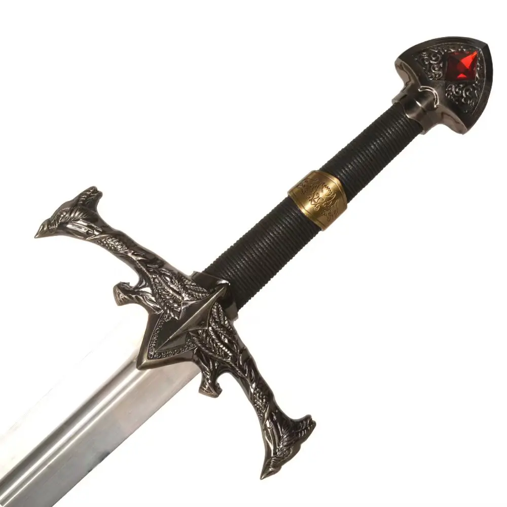 Beliebte 106 cm Targaryen Aegon The Conqueror Game Thrones Schwert Blackfyre Waffe Requisiten für Sammlung Cosplay Geschenk 1,45 kg