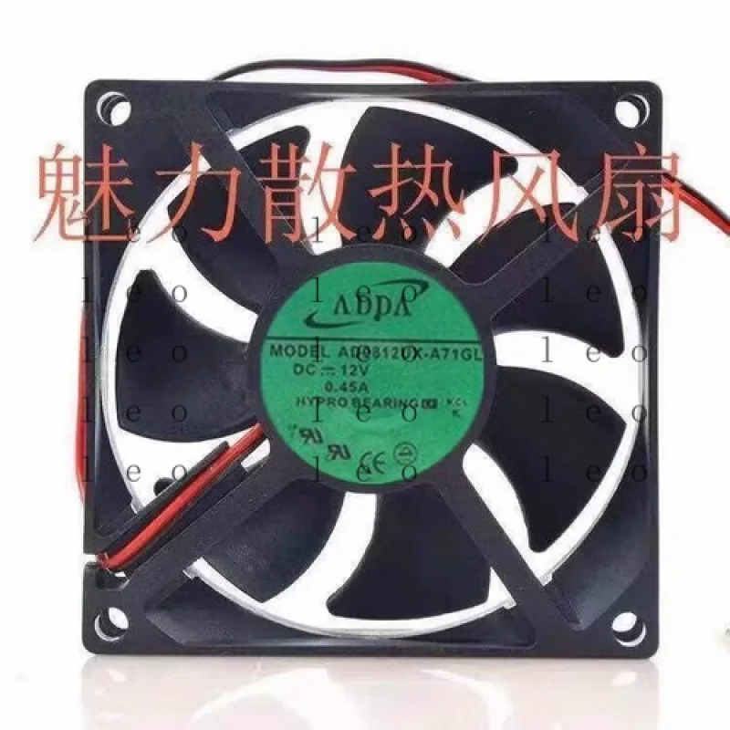 

CC for ADDA AD0812UX-A71GL 8025 DC12V 0.45A 8CM 2-Wire Cooling Fan