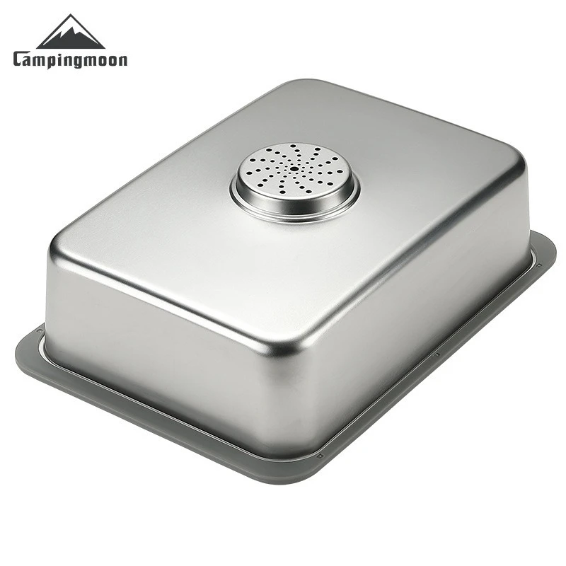 

CAMPINGMOON CK-26 IGT: Многофункциональная походная мойка из нержавеющей стали для мытья посуды и хранения воды (одиночная)