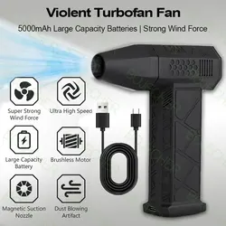 130000RPM potente ventilatore Mini Turbo Jet Fan 52 m/s Turbo Violent Fan motore Brushless ad alta potenza Jet Fan Car Air Duster