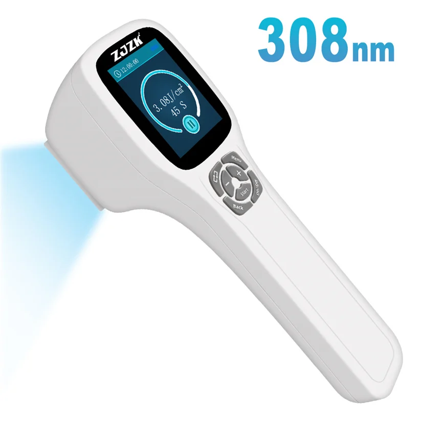 

ZJZK Handheld UV Light 308nm for Psoriasis Led Light for Eczema UVB Light Therapy for Vitiligo Dermatitis Home Use Skincare