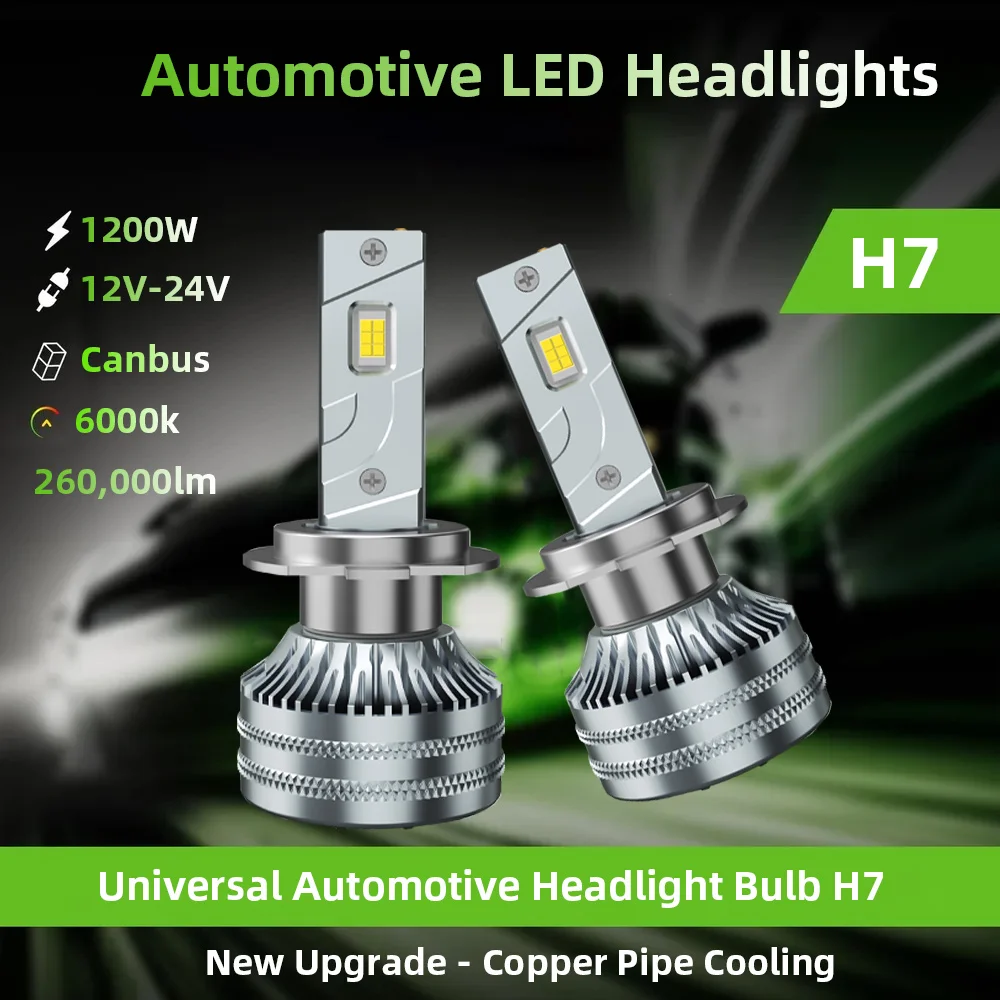 h7led أضواء H1 H3 H7 H4 LED H8 H11 9005 HB3 9006 HB4 9012 Hir2 Led المصباح لمبة Canbus السيارات عدة مصابيح الضباب السيارات 2 قطعة #2