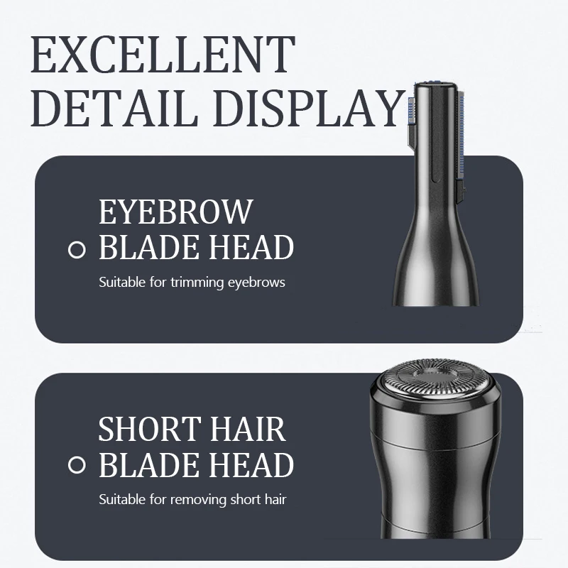 Electric Nose Hair Trimmer Eyebrow Trimmer Full Body Cleaning Men's Women's Hair Clipper Multifunctional Five in One Trimmer