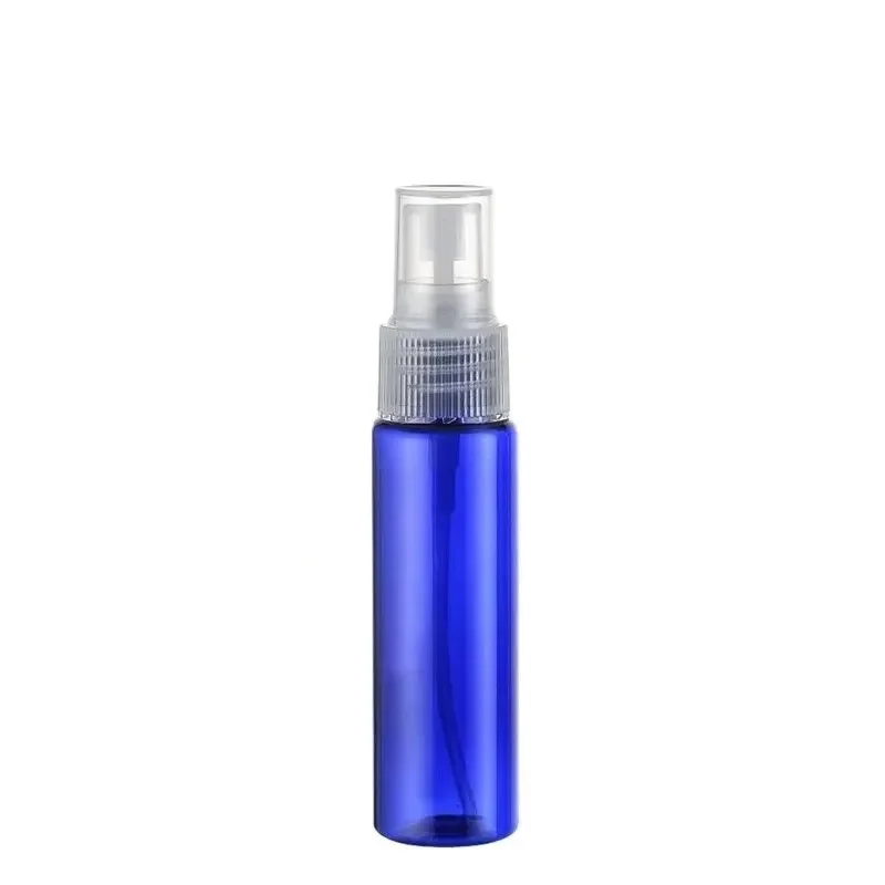 50PCS*30ML Spray Pump Bottle Blue Plastic Cosmetic Container Empty Perfume Refillable Packing Fine Mist Atomizer Parfume Bottle