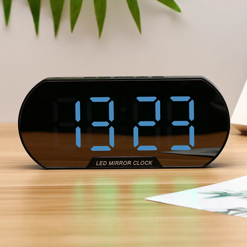 

LED Clock Dual Brightness Modes Backlight Plastic Intelligent Modern Desktop Electronic Alarm Clocks Table Watch Desk Decoration