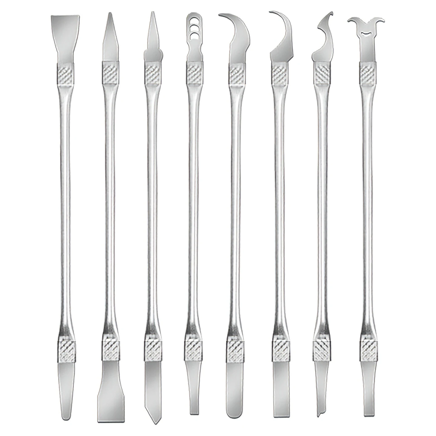 8pcs CPU IC Dismantling Prying Knife Chip Glue Removal Crowbar for Phone Computer Motherboard Precision Repair Hand Tools Kit