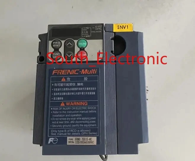 FRN0.75E1S-4C 0.75KW 380V  inverter ,  In good working condition, free shipping  a