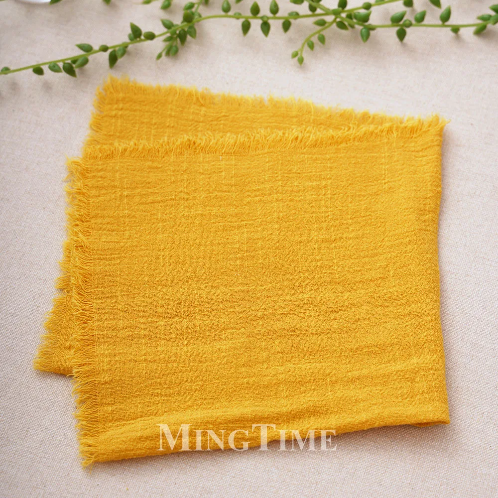 10 Pack 42x42cm Cloth Napkins Cotton Gauze Hanky Tea Towel Dining Place Mats Wedding Linen Home Rustic Table Napkin Decoration