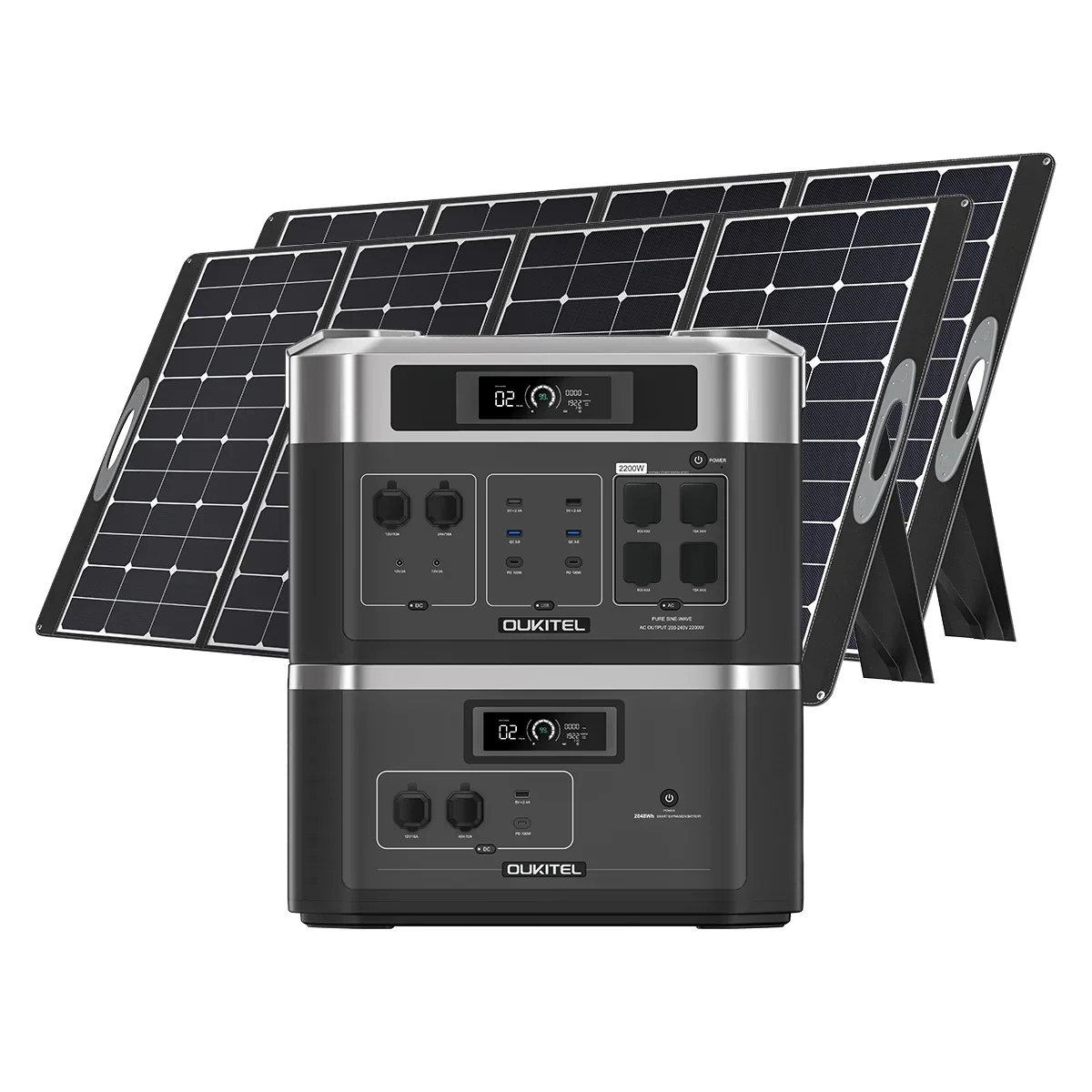 ✗For 16384Wh Huge Capacity Solar Generator LiFePO4 Battery Portable Power Station 2200W 3000W 4000W%