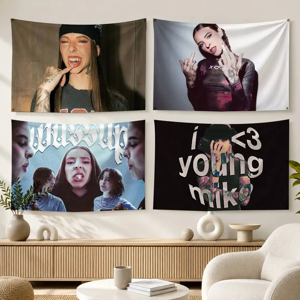 Young M-Miko Do Not Disturb  Flags Wall Hanging Background Art Banner for Bedroom Home Outdoor Decor