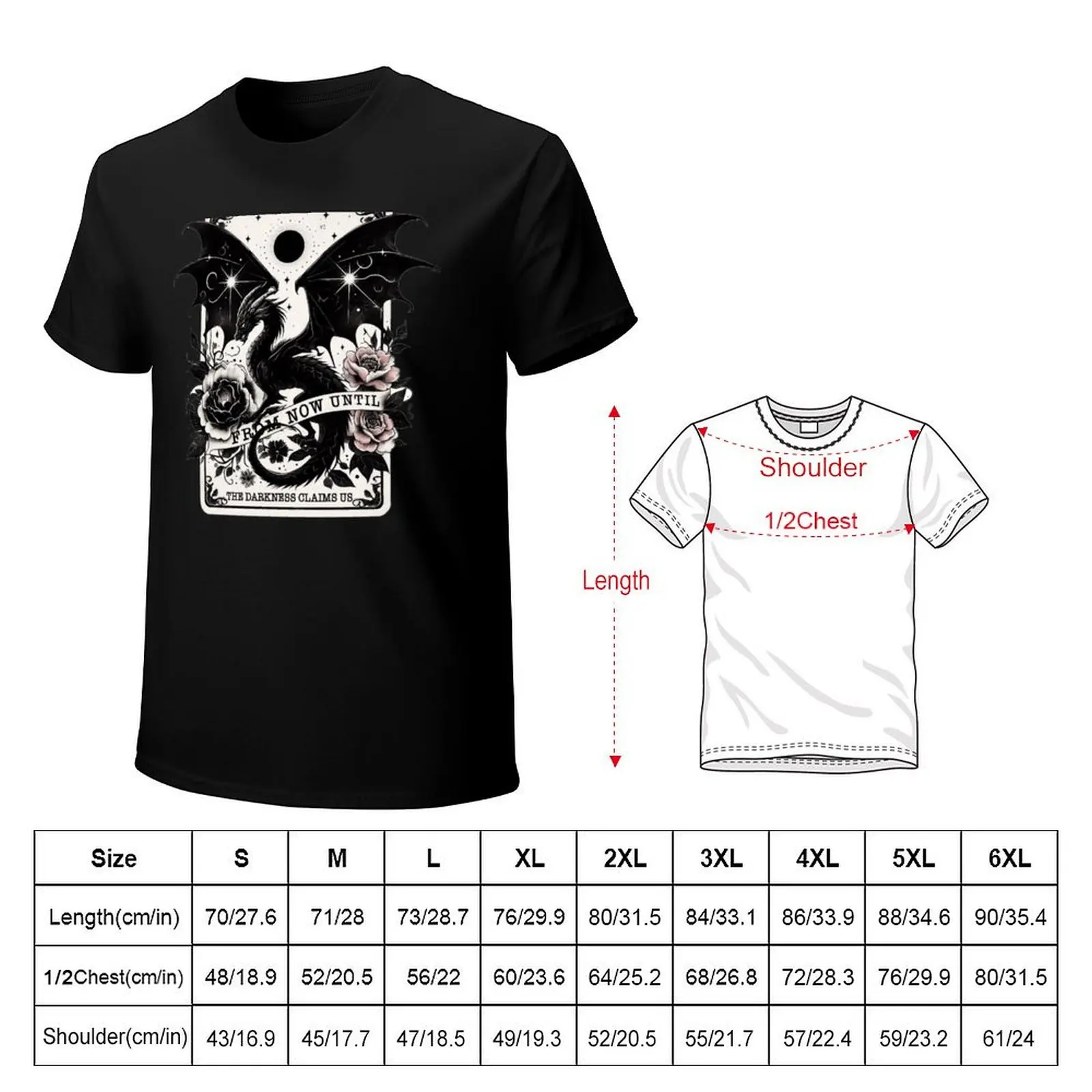 Abraxos From Now Until The Darkness Claims Us T-Shirt Big and Tall Loose Fit T-Shirt