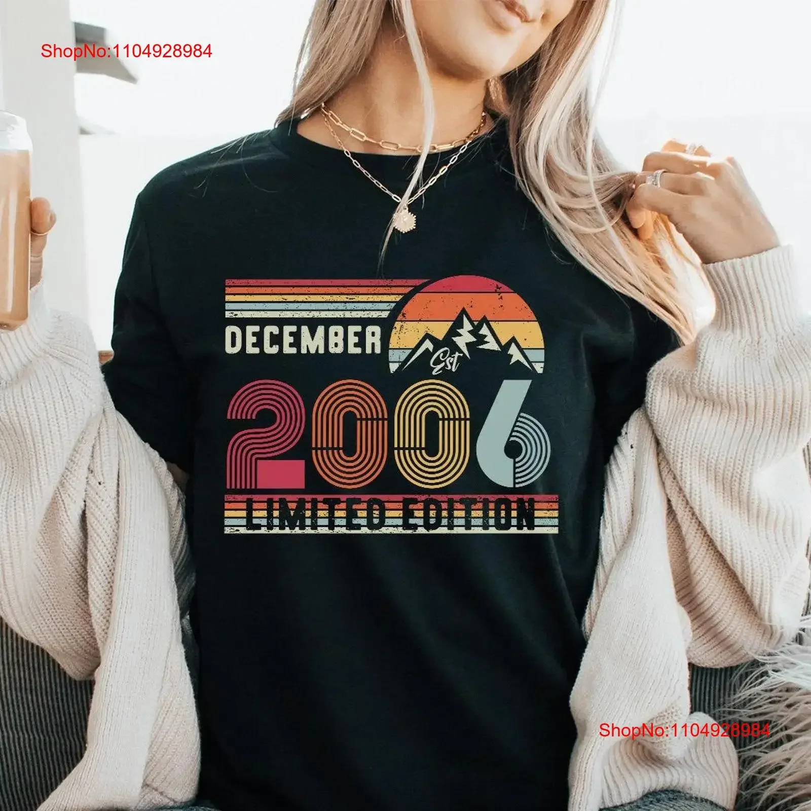

18th Birthday Limited Edition Retro T Shirt 2006 Bday SweaT Ideas 18 Years Old for Party vintage Washed Casual designer clothes